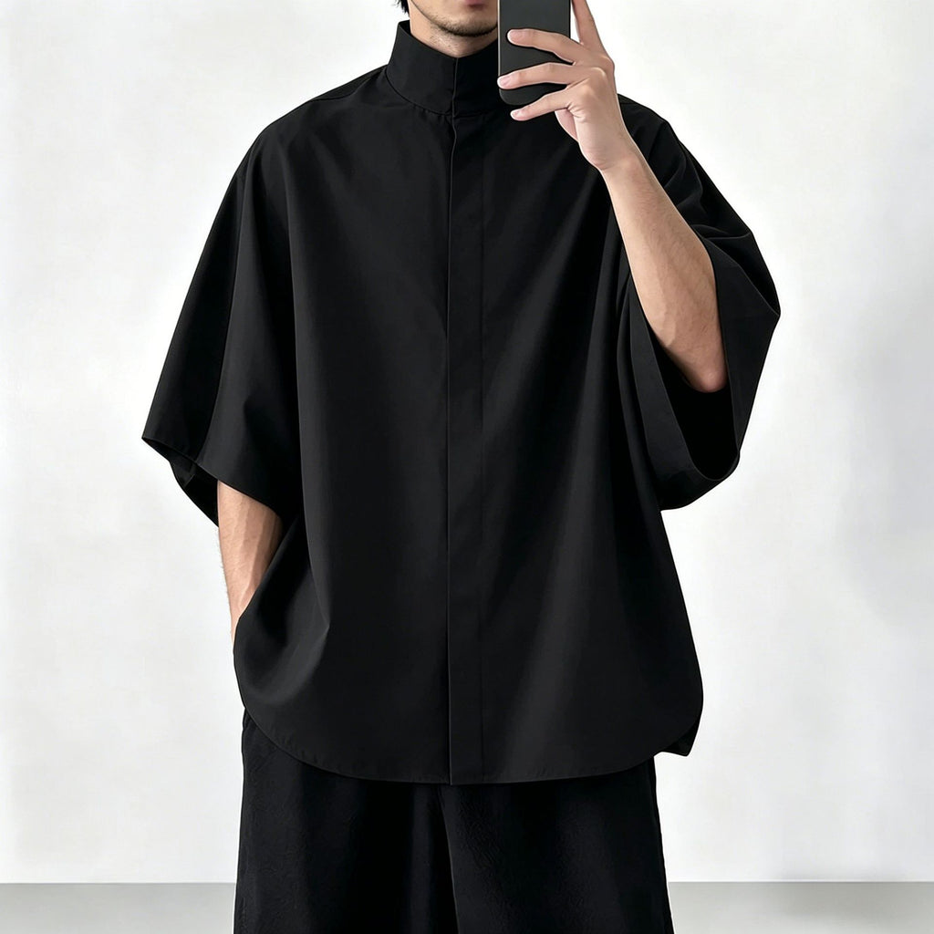 Camisa casual de hombro caído