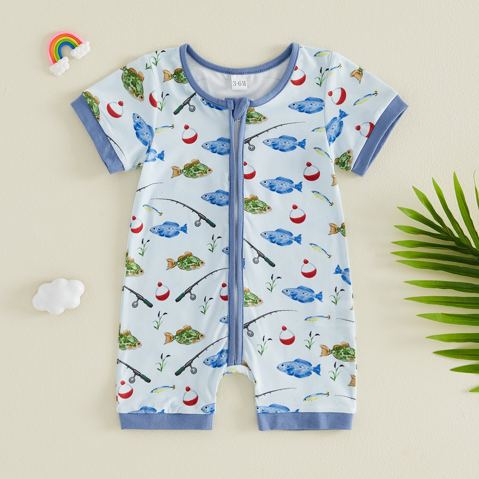 Pelele de bebé estampado divertido