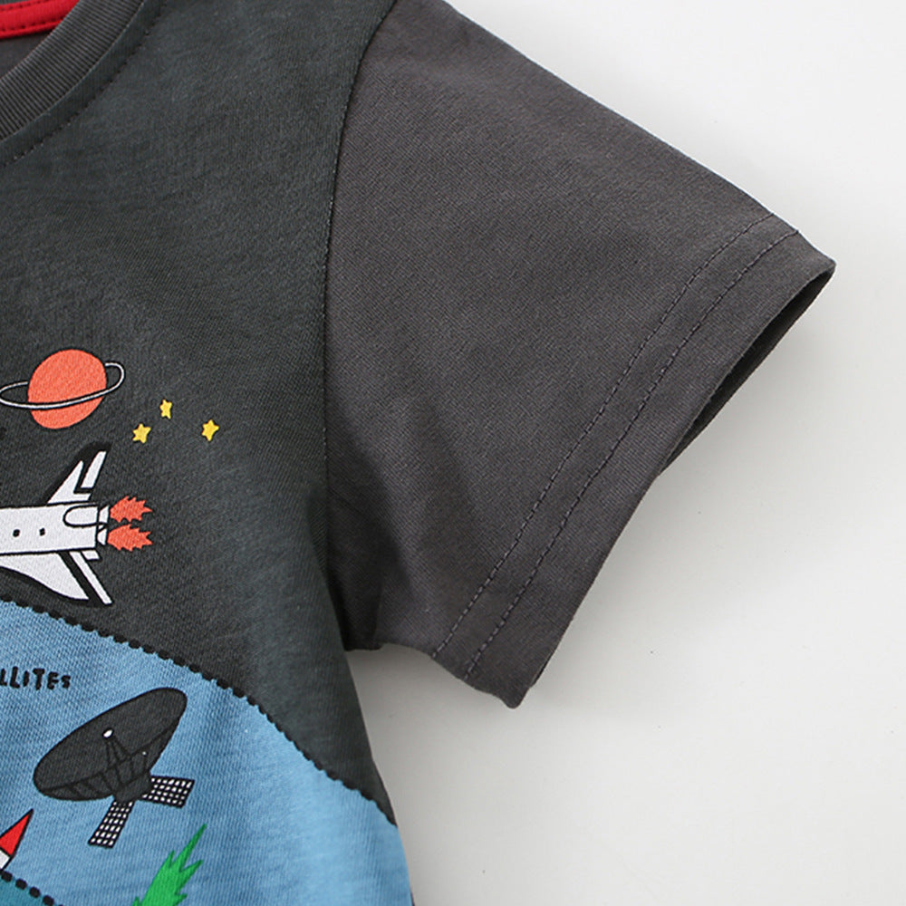 Camiseta de niño de cuello redondo