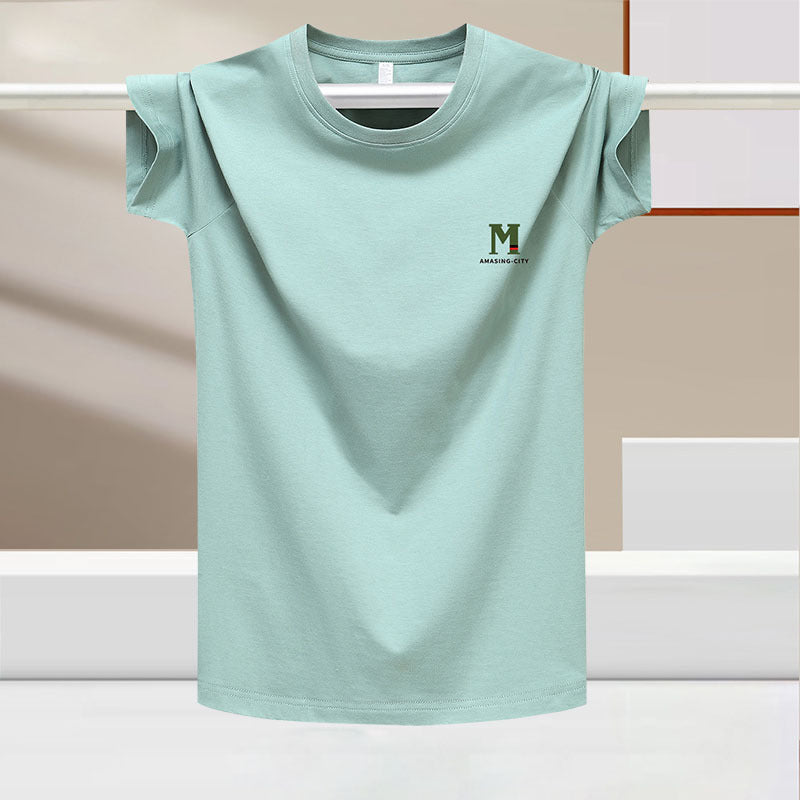Camisa de manga corta efecto seda