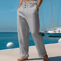 Pantalón recto de algodón