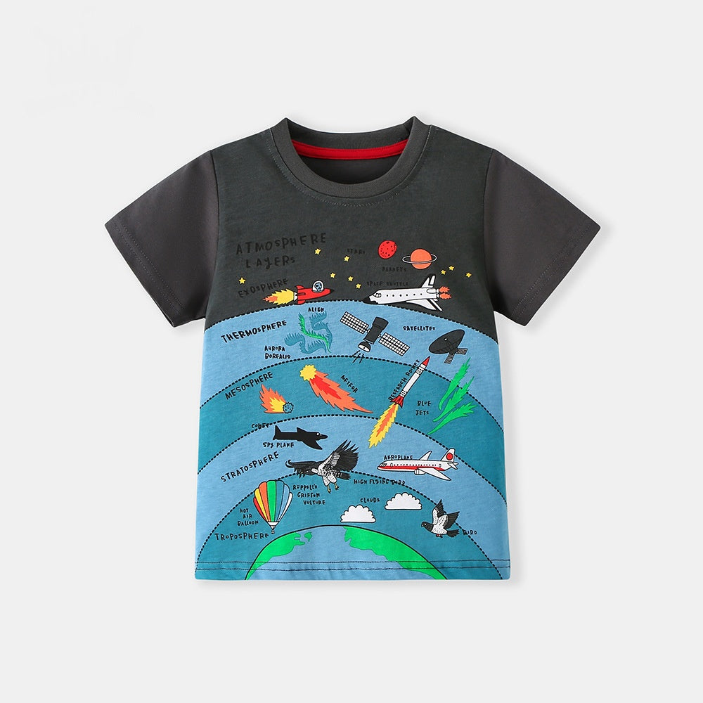 Camiseta de niño de cuello redondo