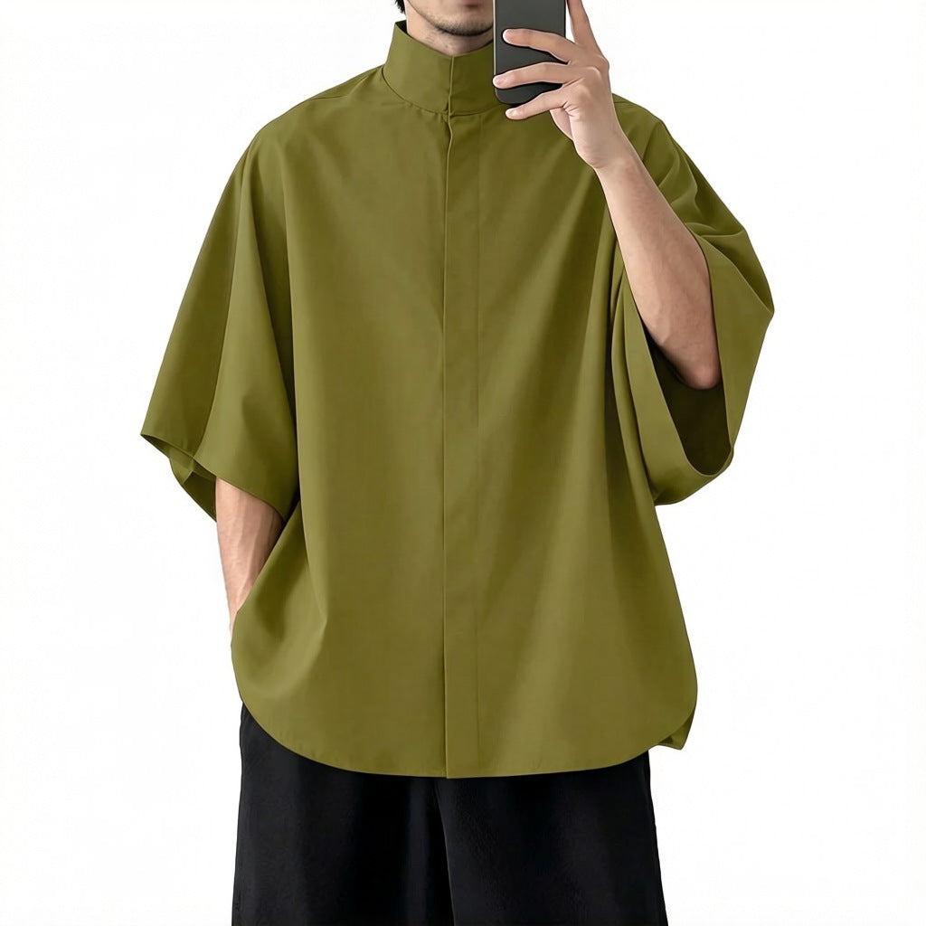 Camisa casual de hombro caído