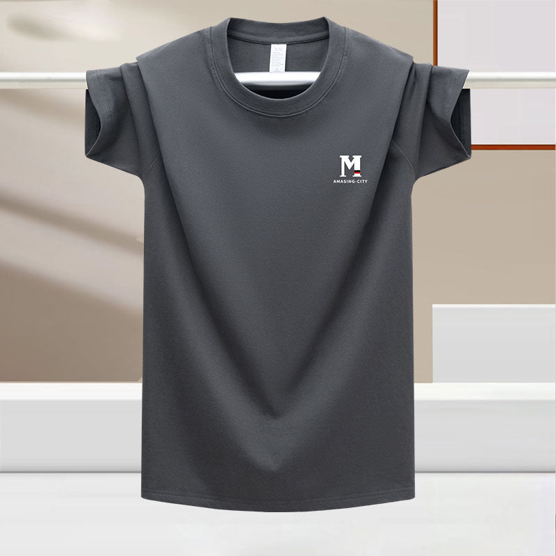 Camisa de manga corta efecto seda