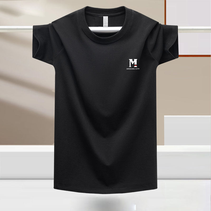 Camisa de manga corta efecto seda