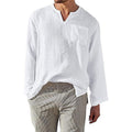 Camisa de lino de manga larga